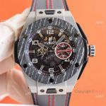 Super Clone 1:1 Hublot UNICO Ferrari Titanium HBF 7750 Watch Carbotech Bezel